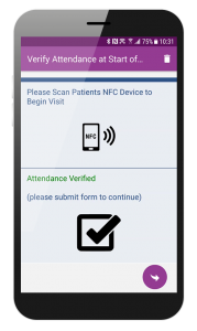 NFC technology proof of attendance