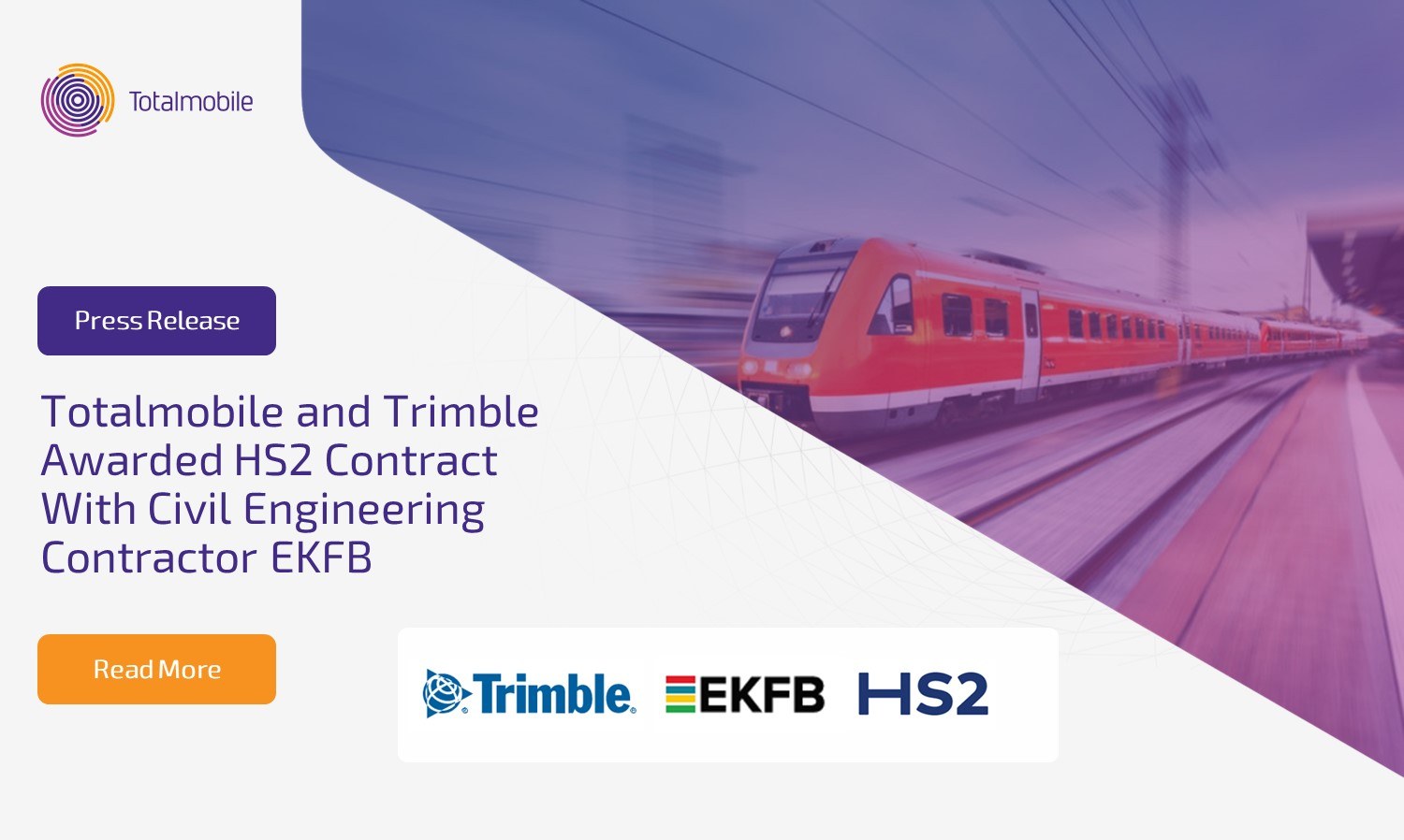 Totalmobile and Trimble Awarded HS2 Contract from Civil Engineering Contractor EKFB