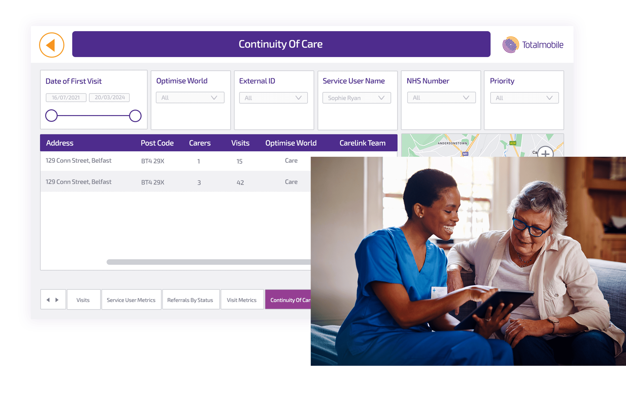 Reablement and care services hero image